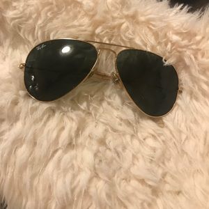 AUTHENTIC RAY BAN AVIATOR SUNGLASSES